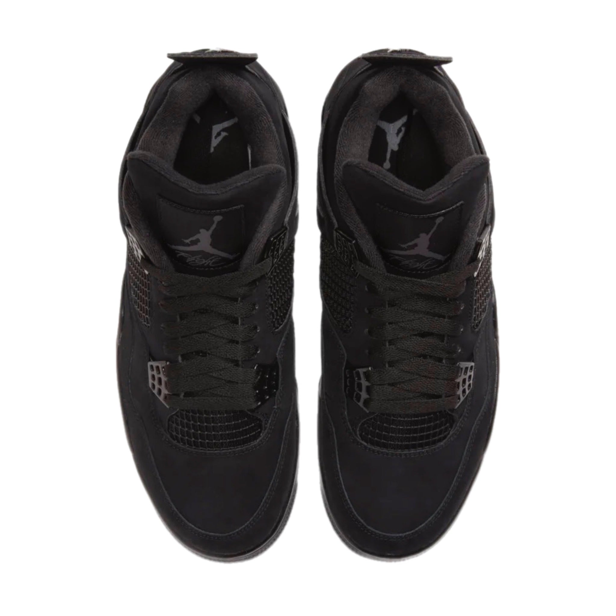 Air jordan 4 black hotsell cat uk