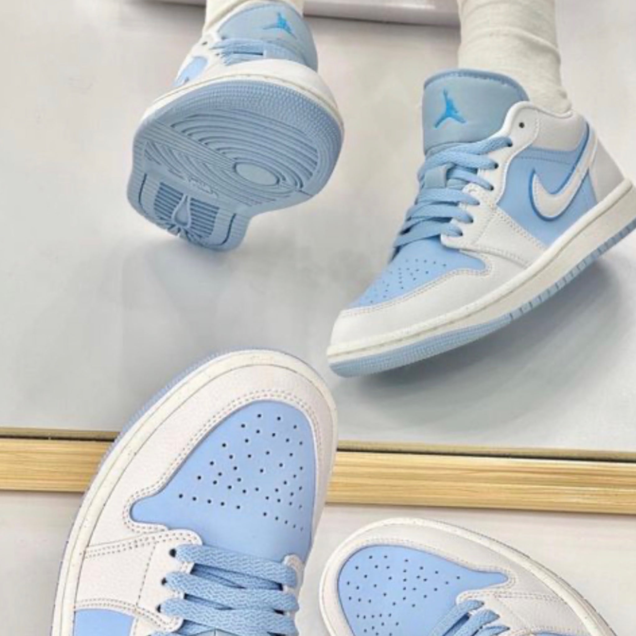 Nike Jordan Low Women's Reverse Ice Blue | Contrast Clothing South